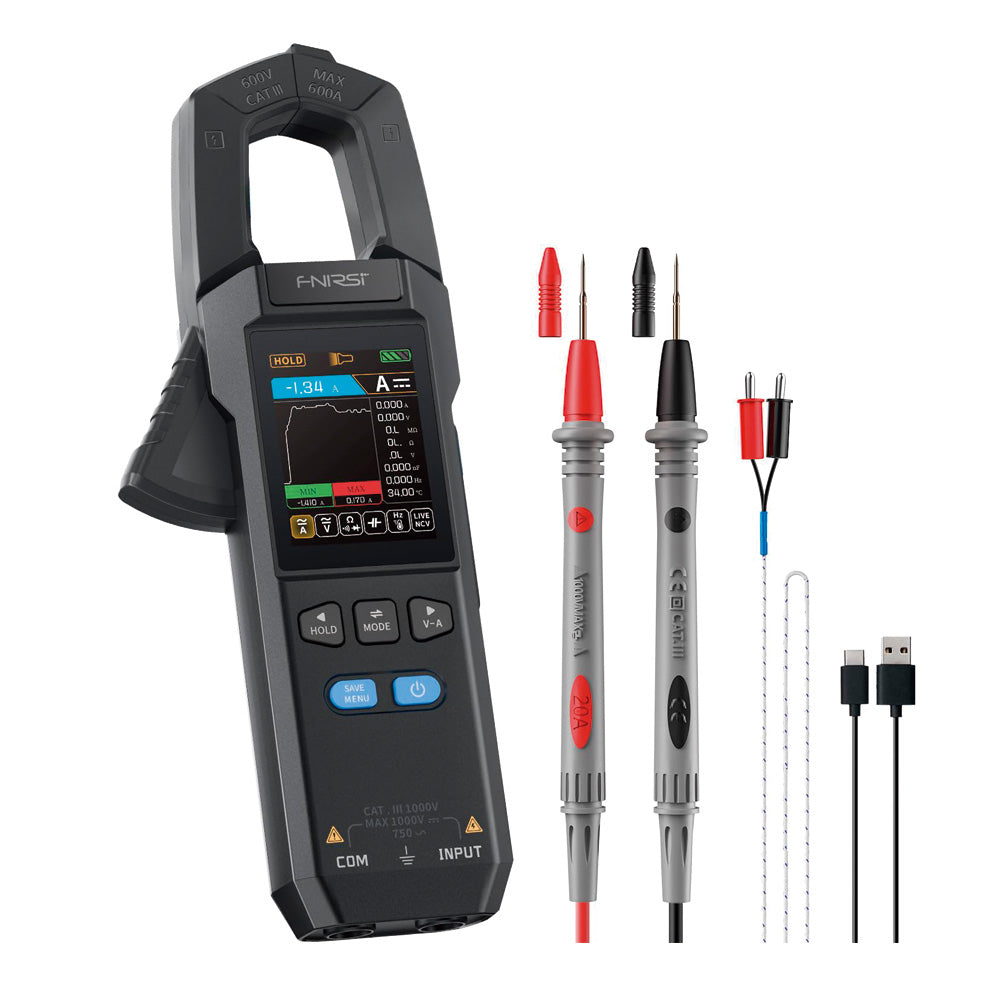 Medidor de Pinza de Corriente y Voltaje DC AC Multímetro Digital FNIRSI DMC-100