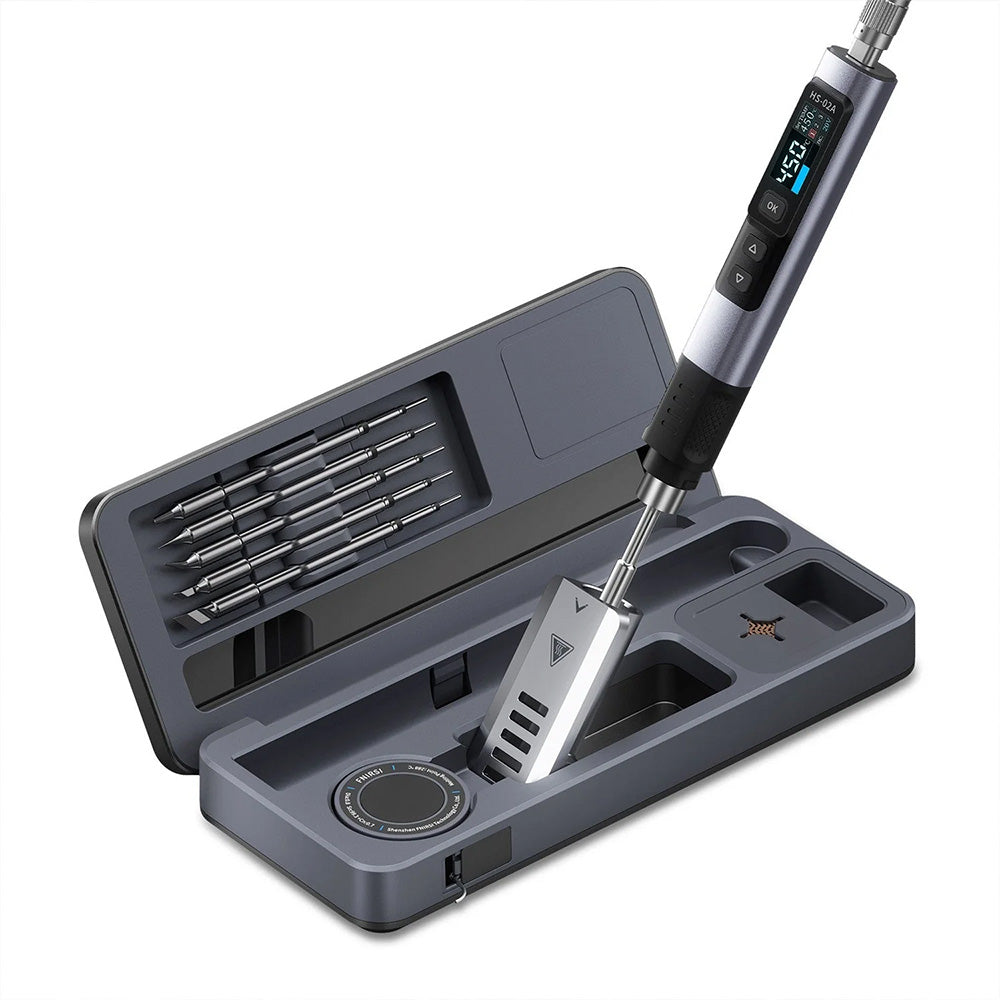 Soldador Inteligente con Caja de Herramientas de Soldadura Portátil FNIRSI HS-02B