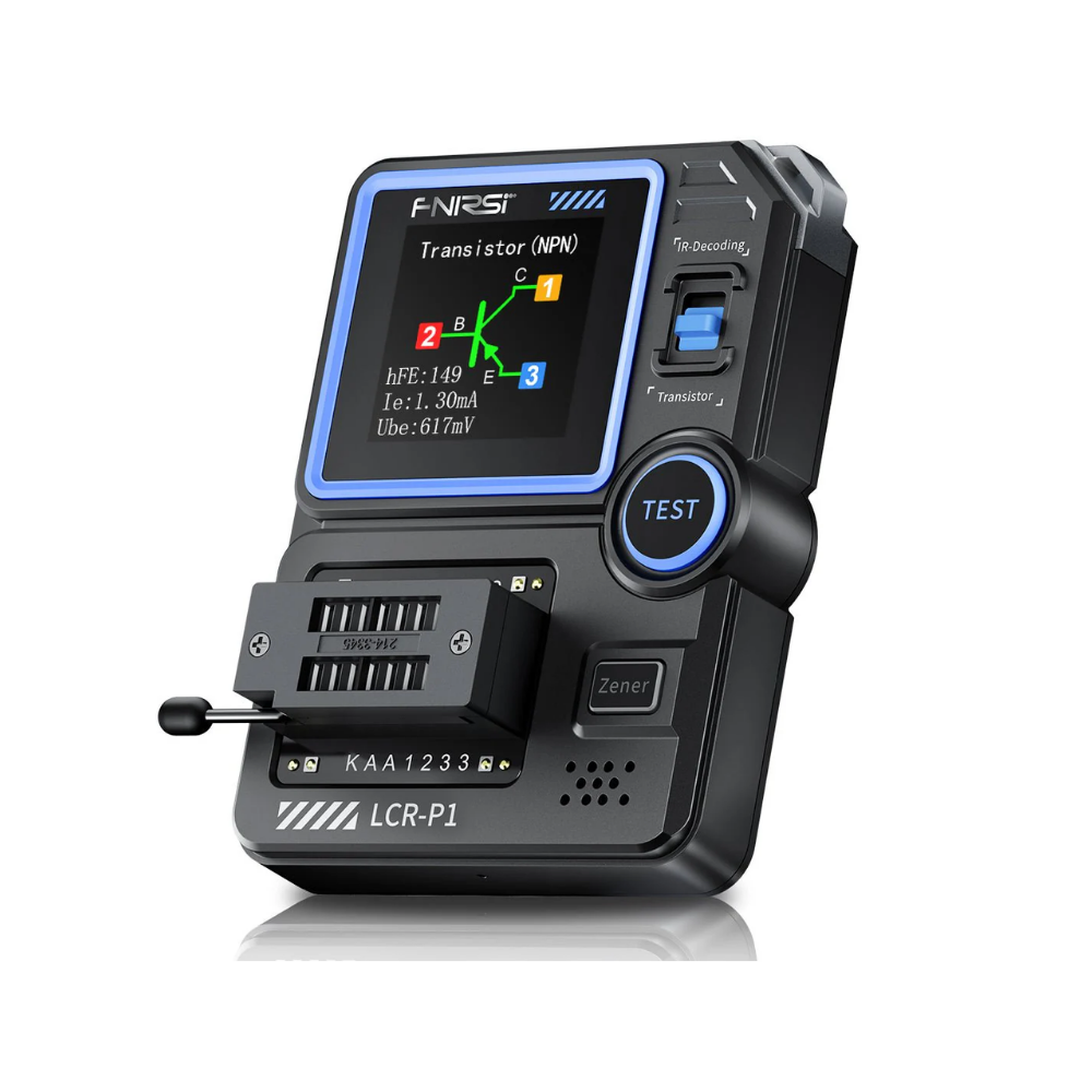 FNIRSI LCR-P1 Probador Multifuncional de Transistores y Capacitores LCR