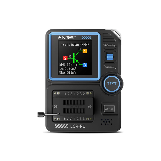 FNIRSI LCR-P1 Probador Multifuncional de Transistores y Capacitores LCR