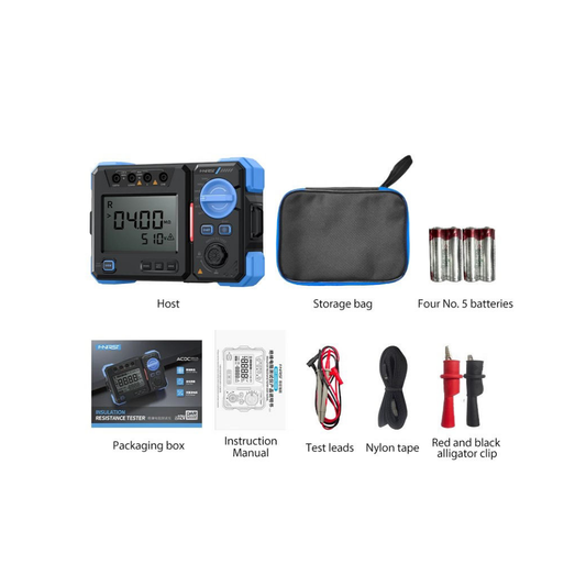 FNIRSI MRT-1050 Medidor de Resistencia de Aislamiento