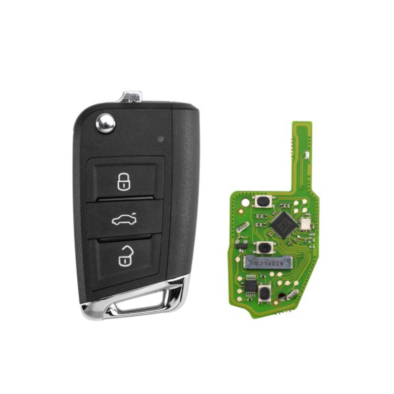 Xhorse XSDM04EN MQB Flip Llave Inteligente 3 Botones Proximidad