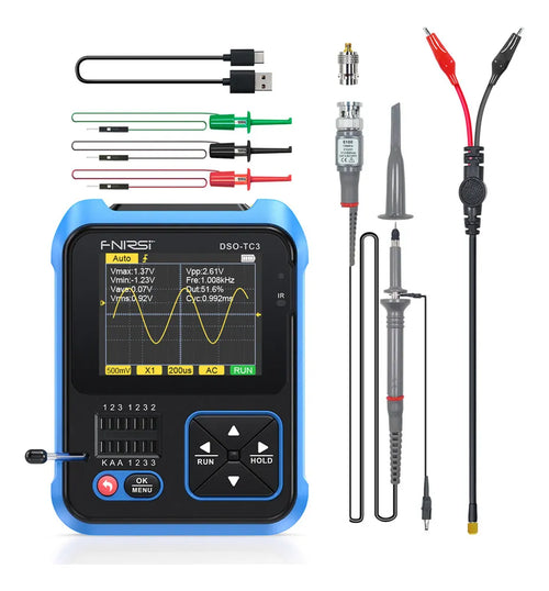 Fnirsi DSO-TC3 Osciloscopio Digital Portátil 3-en-1