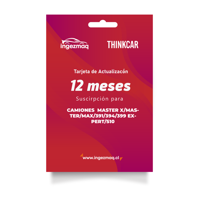 Tarjeta de Actualización Camiones  MASTER X/MASTER/MAX/391/394/399 EXPERT/S10