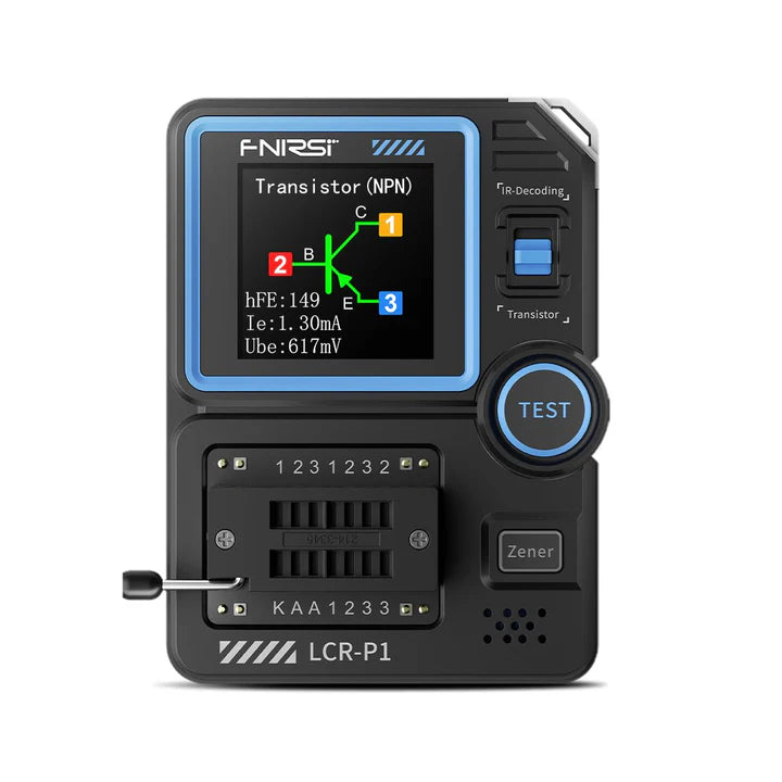 FNIRSI LCR-P1 Probador Multifuncional de Transistores y Capacitores LCR